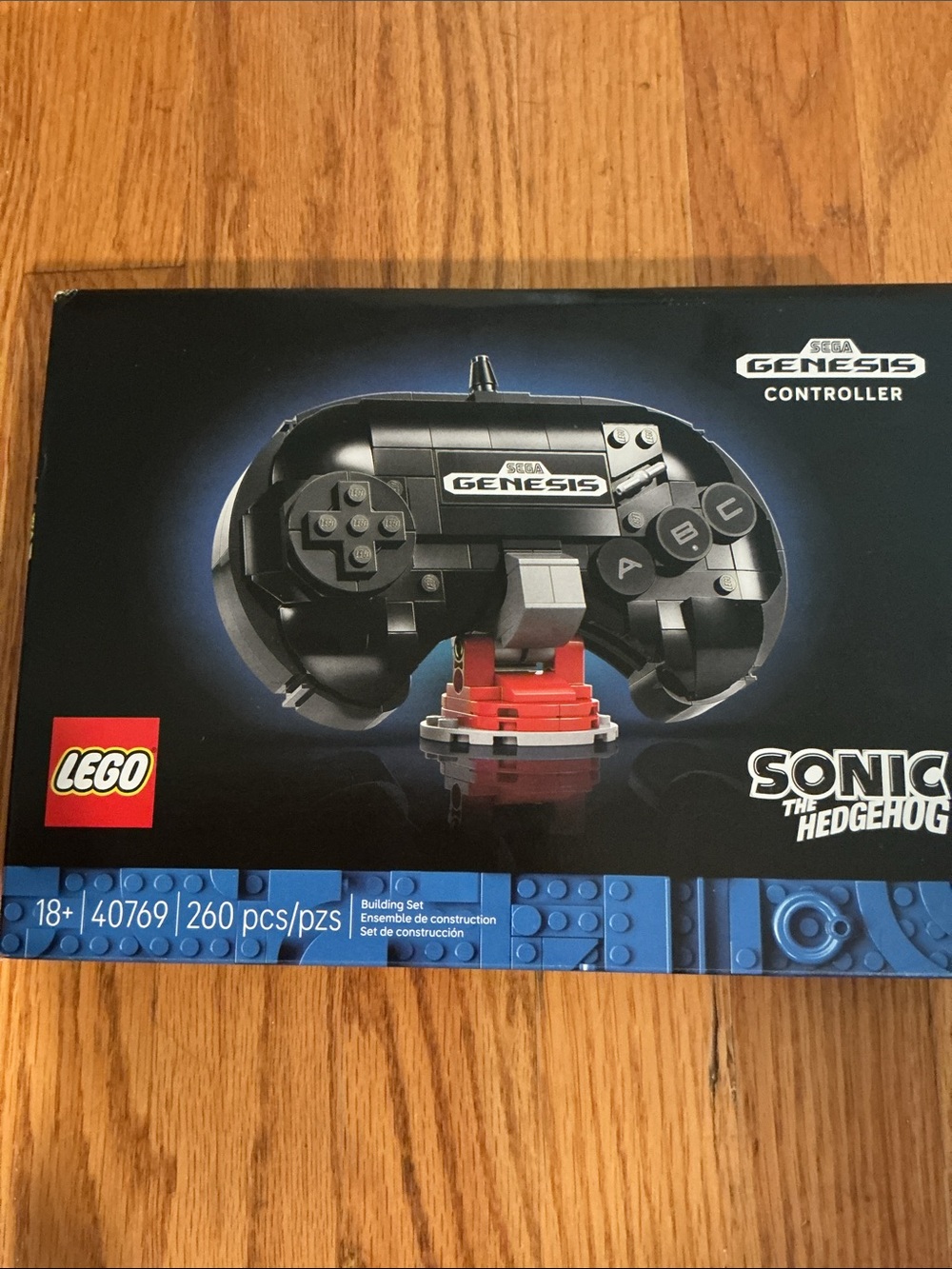 Lego Sega Genesis Controller Display Model with Stand; unopened box